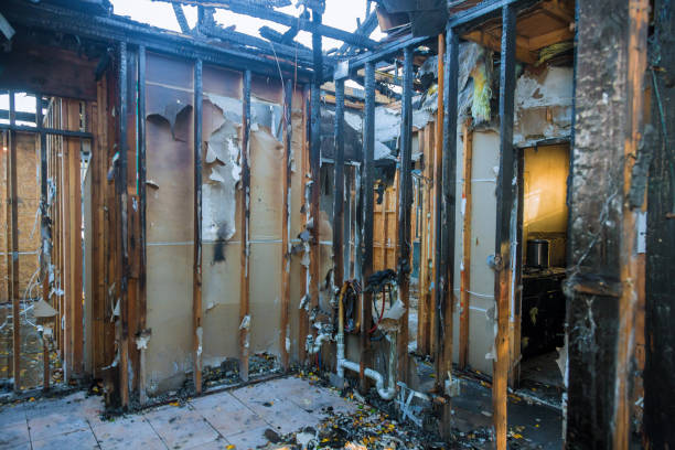 Professional Fire Damage Cleanup technician working in Carrollton, TX